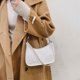 thumbnail image 3 of Bolsa Retro Alligator PU Leather Underarm Totes Bolso de hombro con cadena para mujer (Blanco) Ehuebsd Nuevos Originales, 3 of 9