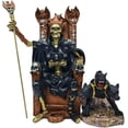 thumbnail image 1 of MORÍN Imágenes | Figura Decorativa | Paquete Santa Muerte Reina 32 cm y Perro de Tres Cabezas 14 cm | Resina Pintada a Mano (Negro), 1 of 5