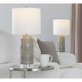 thumbnail image 2 of LumiSource Casa 21" Ceramic Table Lamp w/ Cylindrical Base & Linen Shade (Set of 2) Opal Grey Ceramic/White Shade, 2 of 5