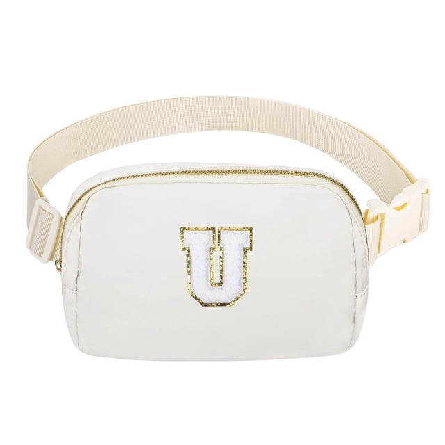 Letra inicial personalizada Fanny Pack VOROLO White Girl