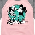 thumbnail image 3 of Disney - Mickey And Minnie Mouse  - Toddler & Youth Girls Raglan Graphic T-Shirt, 3 of 5