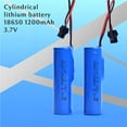 thumbnail image 2 of pitrice Metal Remote Control Toy Battery Replacement Rechargeable Reusable 3.7V 500mAh Cylindrical Batteries Part Accessories, 2 of 9