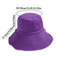 thumbnail image 2 of Sombreros de pescador para mujer, sombrero para el sol de ala ancha de doble cara, plegable, para playa, verano, Caporange, 2 of 3