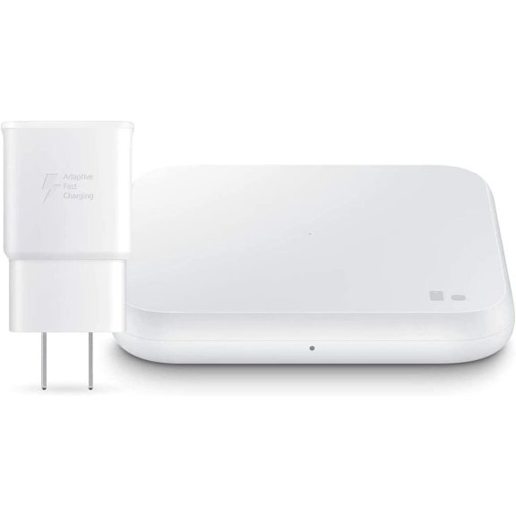 Restored Samsung Wireless Charger Fast Charge Pad (2021) EP-P1300TWEGUS - White (Refurbished)