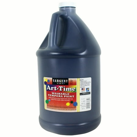UPC: 0042229736858 | Art -Time® Washable Tempera Paint Black Gallon