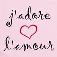 thumbnail image 2 of CafePress - J'adore L'amour Infant Bodysuit - Baby Light Bodysuit, Size Newborn - 24 Months, 2 of 4