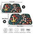thumbnail image 3 of Uemuo Berries and Flowers Pattern Accordion Car Windshield Sun Shade, Foldable Reflective Sun Visor for Car, Reflector Windshield Sunshade-Medium, 3 of 7