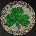 thumbnail image 3 of CafePress - Shamrock And Celtic Knots Long Sleeve T Shirt - Long Sleeve Dark T-Shirt, 3 of 4