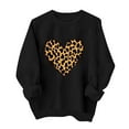 thumbnail image 3 of VKOYWKM Women's Valentines Day Sweatshirt Love Heart Print Pullover Sweatshirt Oversized Long Sleeve Crew Neck Holiday Tops Valentine Sweatshirts, 3 of 7