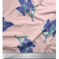 thumbnail image 1 of Soimoi Viscose Chiffon Fabric Lavender Flower Print Fabric by the Yard 42 Inch Wide, 1 of 1