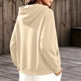 thumbnail image 6 of Aboser Button Down Hoodies for Women Casual Long Sleeve Jackets Drawstring Y2k Sweatshirt Coats Comfort Soft Loose Fit Hoodie Jacket with Pockets, 6 of 8
