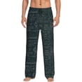 thumbnail image 2 of Lsque Chemical Print Men's Pajama Pants, Lounge Pant - Comfortable Home Wear,Elastic Waistband, Stylish Design-Large, 2 of 9