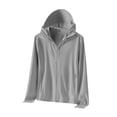 thumbnail image 2 of Aihuaihua Women's UPF 50+ Sun Protection Hoodie Jacket Long Sleeve Athletic Running Full Zip Workout Jacket with Pockets, 2 of 4