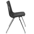 thumbnail image 2 of Pemberly Row Contemporary 18In. Student Stack Chair In Black, 2 of 12