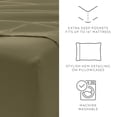 thumbnail image 6 of Breathable Cool Wrinkle Resistant Bed Sheets Set + 1 Bonus Pillowcase Sage Green for Twin Size Bedding by Comfort Canopy, 6 of 12
