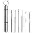 thumbnail image 1 of 6pcs Ear Wax Removal Kit Ear Wax Removal Tool Spiral Ear Pick Spoon Stainless Steel Rose Gold, 1 of 11