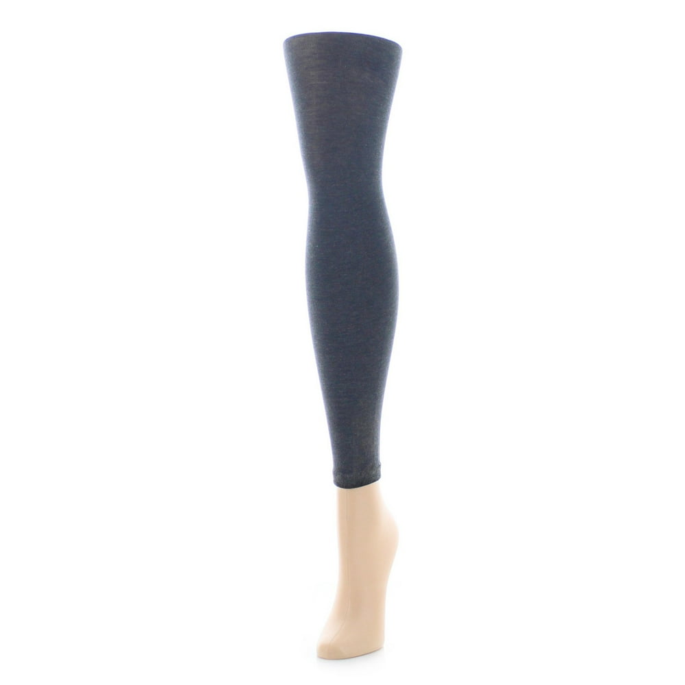 MeMoi MeMoi Girls Pima Cotton Footless Tights 1214 / Charcoal