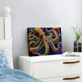 thumbnail image 4 of ONETECH  Octopus Animal Tentacles Sea Ocean Canvas Art Print Stretched Framed Painting Picture Poster Giclee Wall Decor 16x12inch, 4 of 6