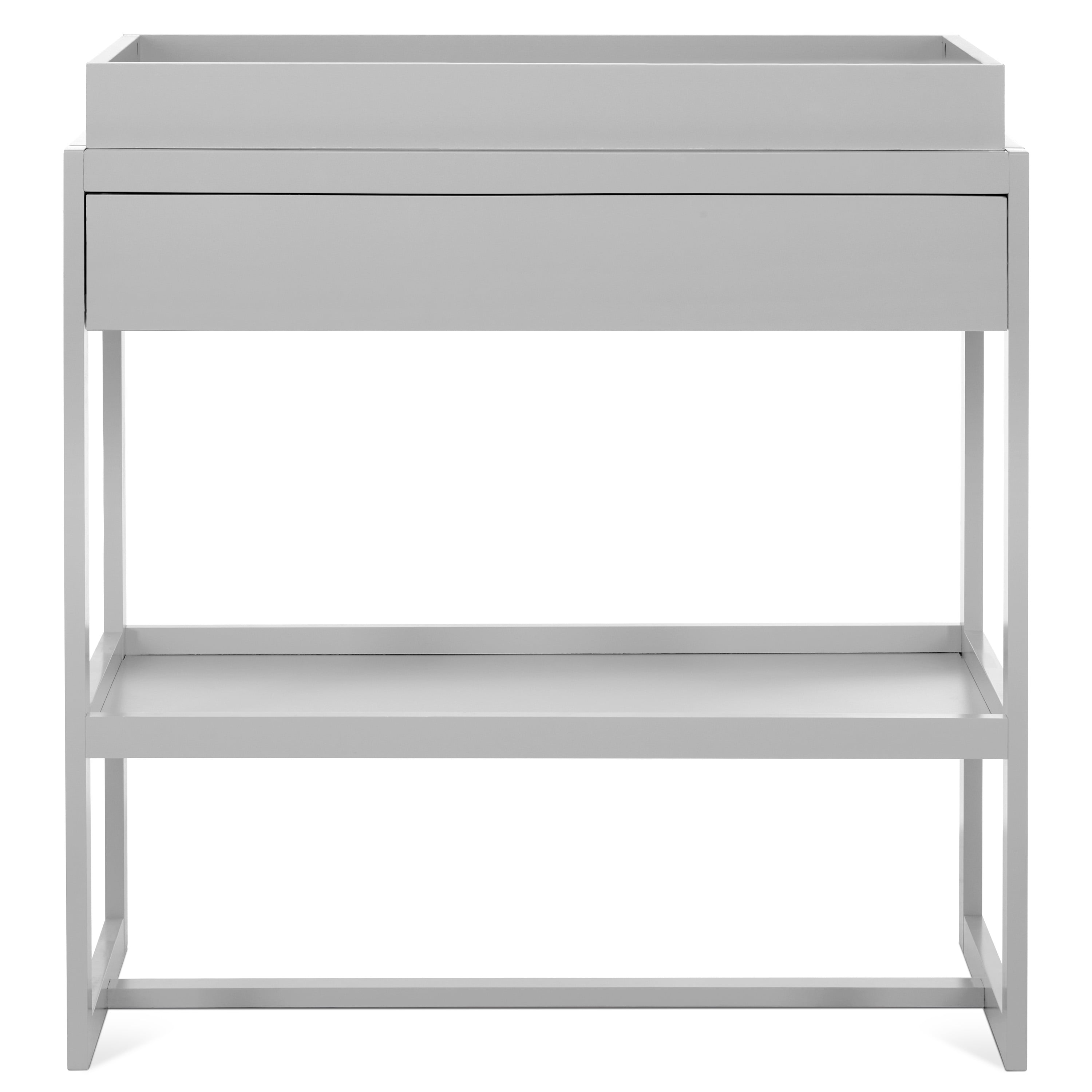 Dream On Me Nursery Bundle of Dream On Me Arlo 5-in-1 Convertible Crib, Dream On Me Arlo Changing Table, with a Dream On Me Honeycomb Orthopedic Firm Fiber Standard Crib Mattress, Pebble Grey