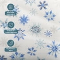 thumbnail image 4 of Bare Home Luxury 100% Cotton Flannel Full Sheet Set, Deep Pocket, 4-Piece, Snowflakes, 4 of 10