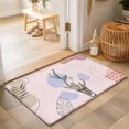 thumbnail image 3 of 2x3ft Area Rug,Abstract Plant Mid Century Boho Style Large Rugs Soft Non-Slip Floor Rug Morandi Color Abstract Geometric Non-Shedding Indoor Carpets for Living Room Bedroom Home Office Nursery, 3 of 9