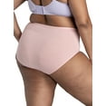 thumbnail image 3 of Fit for Me by Fruit of the Loom Women's Plus Size 360 Cotton Stretch Brief Underwear, 6-Pack, 3 of 12