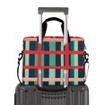 thumbnail image 2 of FORMRS 16" Laptop Bag Carrying Sleeve Case with Handle Travel Shoulder Briefcase, Green Plaid, 2 of 8