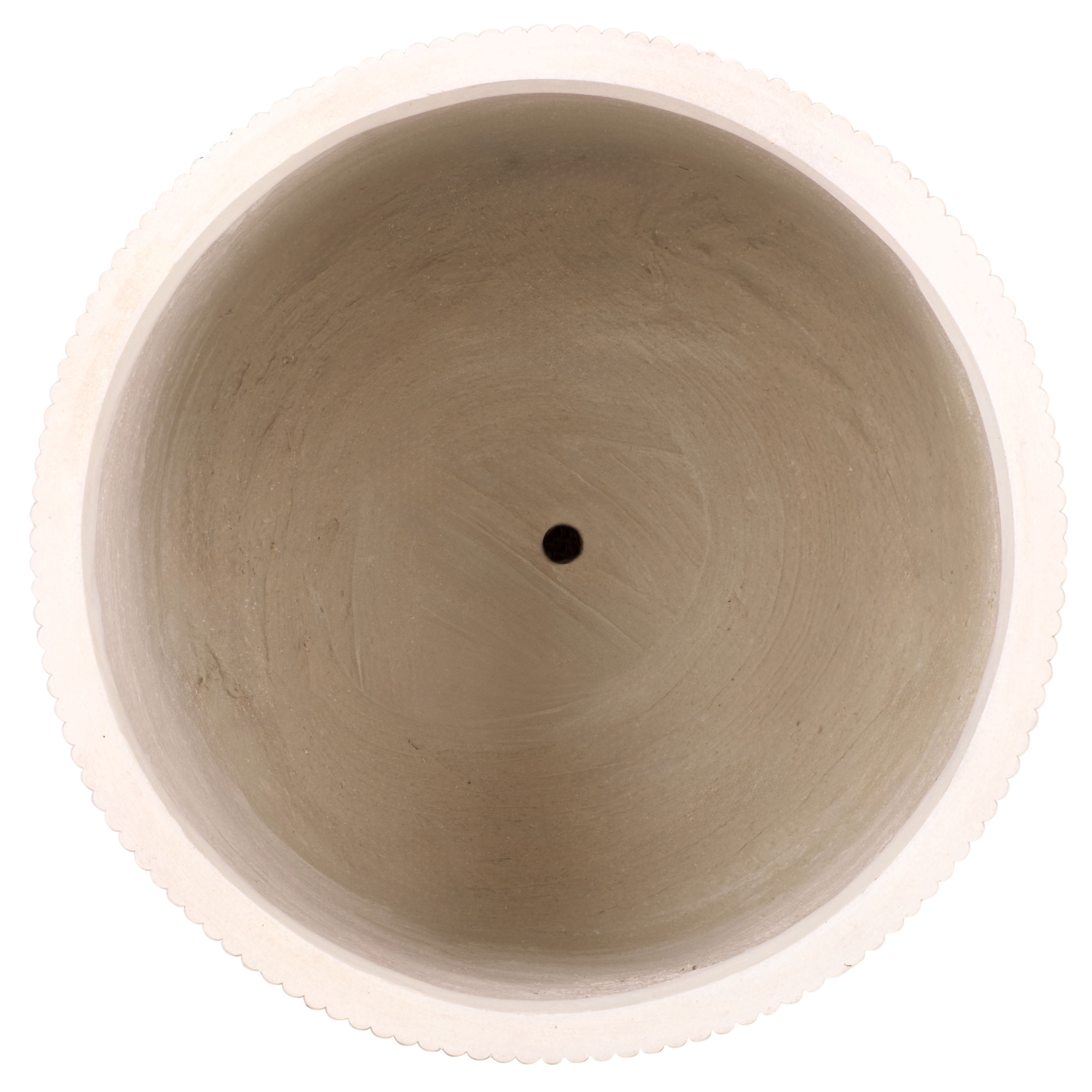 Safavieh Carolina Round Beige Fiber Clay Plant Pots - Set of 3