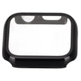 thumbnail image 3 of Estuche protector para reloj con protector de pantalla de vidrio templado de cobertura total HD para IWatch Series 7 2021 41 mm negro, 3 of 12
