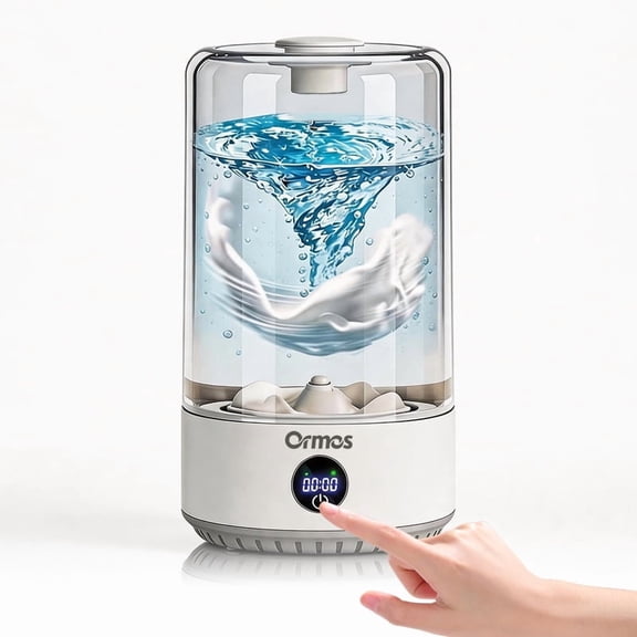 6L Underwear Washing Machine, Portable Cordless Washing Machine, Design with Touch Control, Whisper-Quiet Compact Washer for Small Spaces & Dorm Life