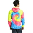 thumbnail image 2 of Port & Company Tie Dye Pullover Hooded Sweatshirt-3XL (Neon Rainbow), 2 of 6