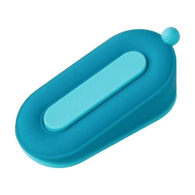 Topes de puerta móviles resistentes al desgaste, prácticos, multiusos, con cuña flexible, novedosos. Azul