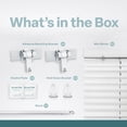thumbnail image 5 of REGAL estate No Drill Cordless 1" Adhesive Mini Blinds, PeelMount Easy Install Door Blinds, 27" W x 48" H, White, 5 of 9