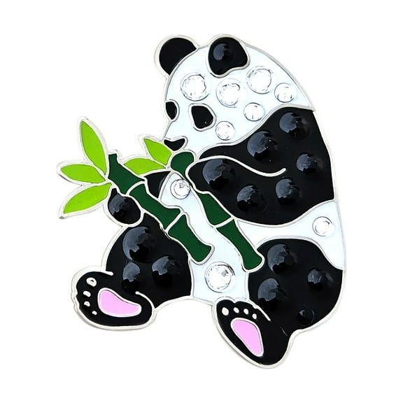 Navika Panda Swarovski Crystal Ball Marker with Magnetic Hat Clip