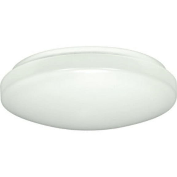 62/746-Nuvo Lighting-14 Inch 20W 1 LED Round Flush Mount White Finish with Polymer Glass