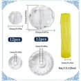 thumbnail image 2 of 1 Box 12 Sets Christmas Tree Ornaments Hanging Balls Decorations 22mm Clear Glass Faceted Electroplate Dangle Ornament Kits for Hanging Christmas Tree Party Home Outdoor Decor Colorful, 2 of 6