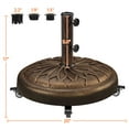 thumbnail image 4 of Yaheetech 20″ Round Antique Umbrella Base with Lockable Wheels, Bronze, 4 of 7
