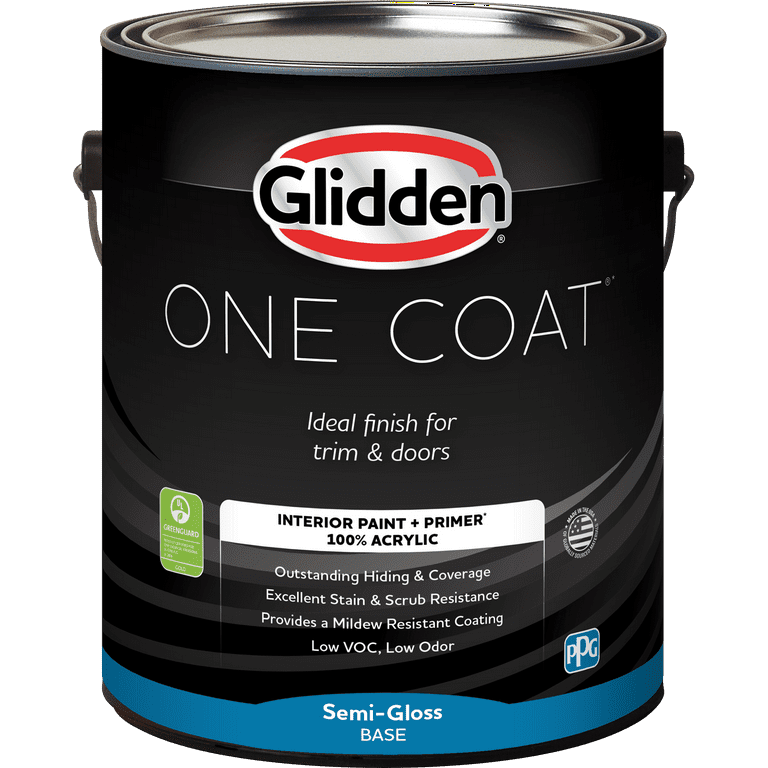 Glidden One Coat Interior Paint and Primer, Pony Tail / Beige, 1-Quart,  Flat 