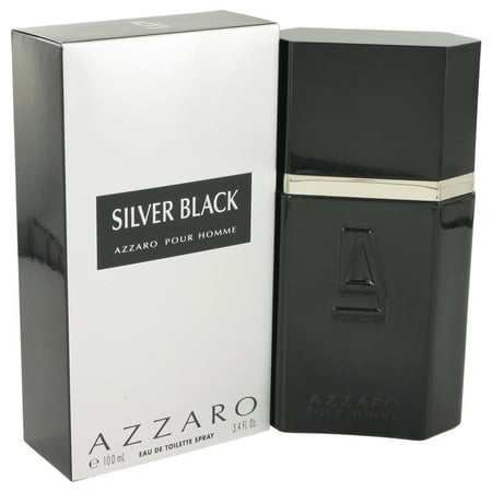 Azzaro Silver Black Eau De Toilette Spray for Men 3.4
