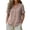 Coffee., variant on Plus Size Linen Shirts for Women Cotton Striped Henley Neck Button Up Tops Summer Short Sleeve Loose Fit Tunic Blouse Tops Yellow S
