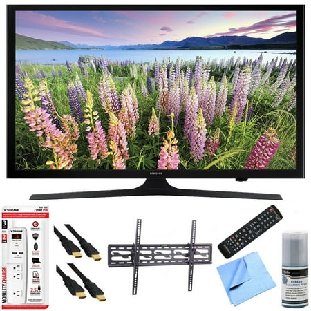Samsung UN43J5200 – 43-Inch Full HD 1080p LED HDTV Tilt Mount & Hook-Up Bundle includes UN43J5200 43-Inch Full HD 1080p LED HDTV, Flat & Tilt Wall Mount Kit, 6 Outlet/2 USB Wall Tap and Microfiber Cle Samsung UN43J5200 – 43-Inch Full HD 1080p LED HDTV Tilt Mount & Hook-Up Bundle includes UN43J5200 43-Inch Full HD 1080p LED HDTV, Flat & Tilt Wall Mount Kit, 6 Outlet/2 USB Wall Tap and Microfiber Cle