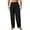 Black, variant on Men's Casual Pants Summer Beach Pants Loose Fit with Elastic Waist Drawstring Wide Leg Barrel Pants Lightweight Summer Yoga Trousers Wine M