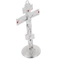 thumbnail image 4 of KAKOWELY Cruz católica de metal para escritorio, crucifijo decorativo para colgar en la pared, cruz religiosa, 4 of 4