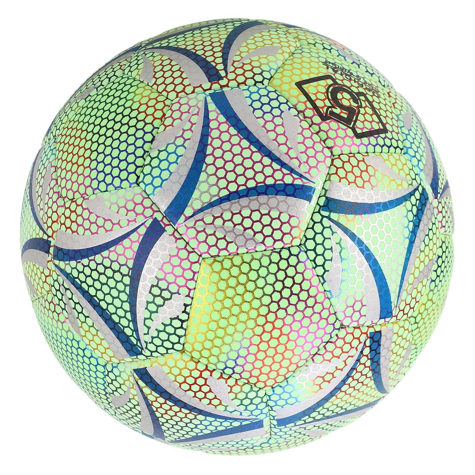 YAHHU Glowing Reflective Soccer Ball Size 5 – Night‑Light Glow, Wear‑Proof PU, Ideal for Adults, Kids & Training