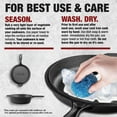 thumbnail image 4 of Granitestone Cast Iron 2-in-1 Cooker Set – Heavy Duty Pre-Seasoned 3 Qt Pan with 10” Skillet Lid, 4 of 9