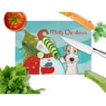 thumbnail image 2 of Caroline's Treasures Snowman with Wire Haired Fox Terrier Glass Cutting Board Large, 2 of 2