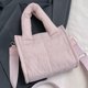 thumbnail image 3 of Bolso Hombro Acolchado para Mujer Mano Hobo Elegante () Rosa, 3 of 5