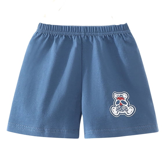Bobifish Toddler Boys Athletic Shorts Summer Elastic Waist Bear Printed Sports Shorts Boys Casual Shorts