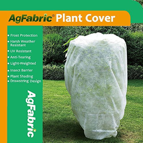 Agfabric 1.5oz Dia 7' Plant Cover for Freeze Protection Warm Worth Frost Blanket 