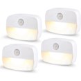 thumbnail image 1 of Jinsinto Led Kids Night Light, [4 Pack] Night Light with Motion Sensor, Baby Night Light, Adhesive Closet Lamp Night Light for Hallway, Stairs, Kitchen, Wardrobe, Battery Powered, 1 of 5